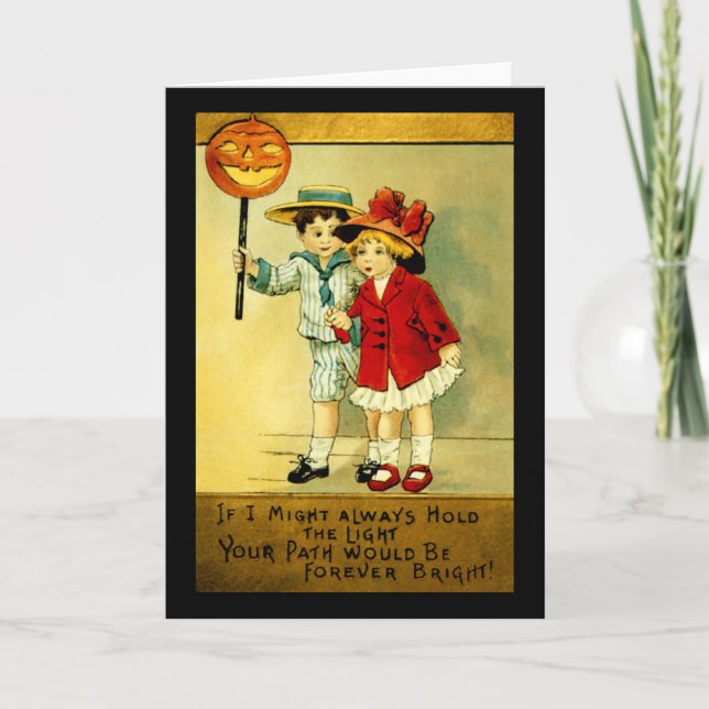 Tarjeta Vintage Halloween Card (Anverso)