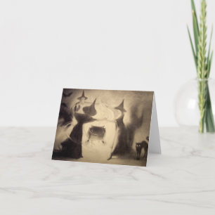 Tarjeta Vintage Halloween Card