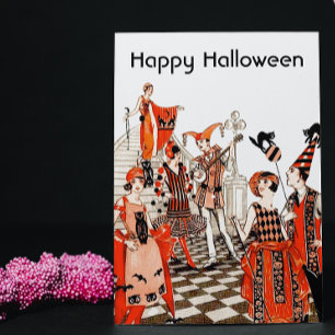 Tarjeta Vintage Halloween Party