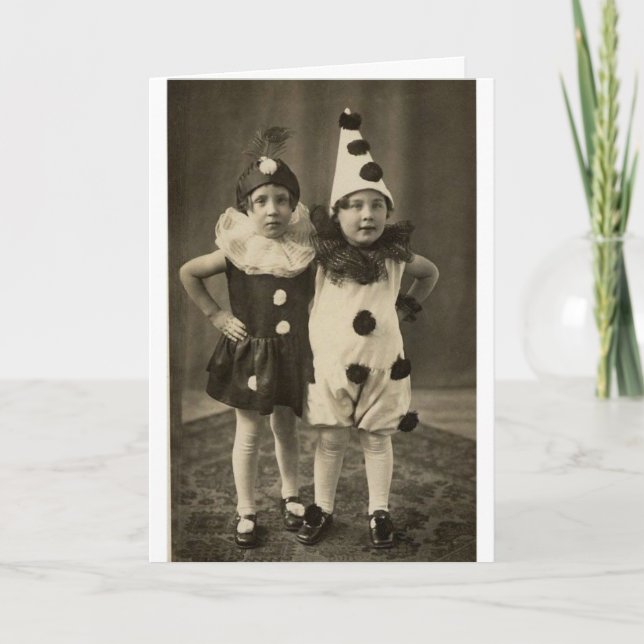 Tarjeta Vintage Halloween - únase a en mi Weirdness, (Anverso)