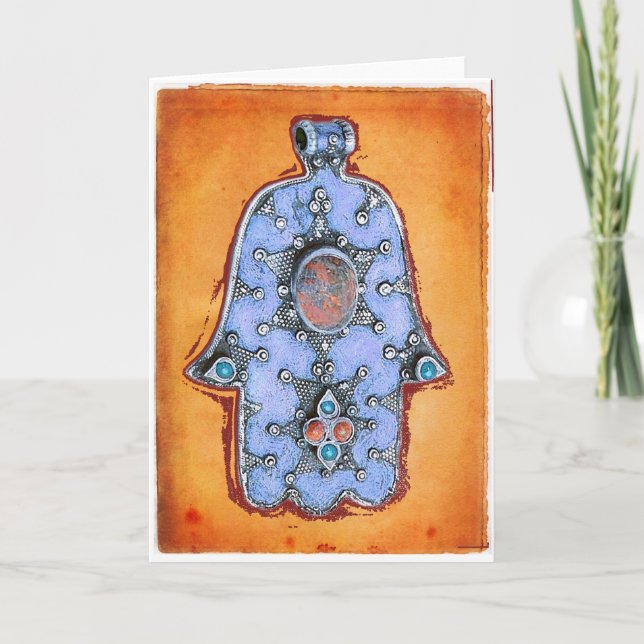 Tarjeta Vintage Hamsa (Anverso)