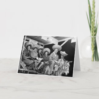 Tarjeta Vintage Happy Birday Fiesta Card