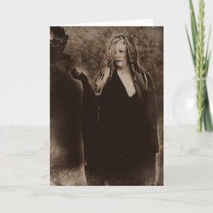 Tarjeta Vintage Happy Halloween