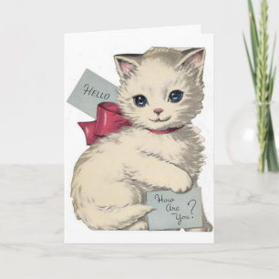 Tarjeta Vintage - Hola - ¿Cómo Estás?,