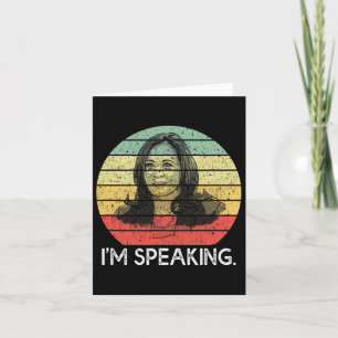 Tarjeta Vintage I&#'; estoy hablando de regalo vicepreside