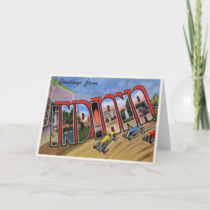 Tarjeta Vintage Indiana