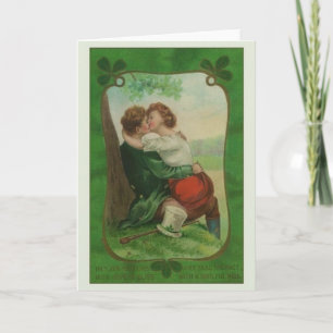 Tarjeta Vintage Irish Romance St. Patrick's Day Card