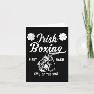 Tarjeta Vintage irlandés de boxeo