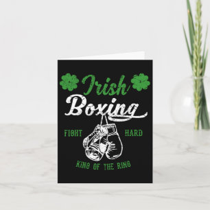 Tarjeta Vintage irlandés de boxeo