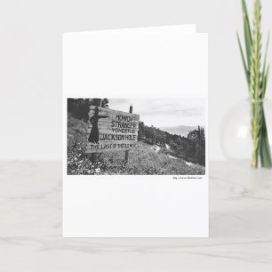 Tarjeta Vintage Jackson Hole