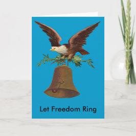 Tarjeta Vintage Let Freedom Ring