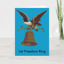 Tarjeta Vintage Let Freedom Ring