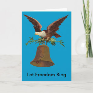 Tarjeta Vintage Let Freedom Ring