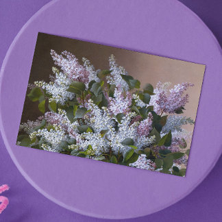 Tarjeta Vintage Lilacs
