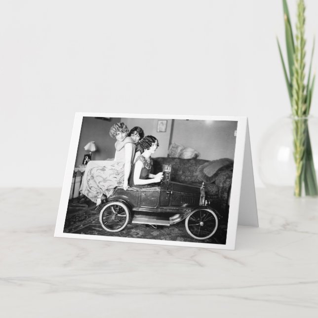 Tarjeta Vintage - Locos Amigos, (Anverso)