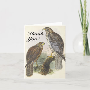 Tarjeta Vintage Look Birds "¡Gracias!"