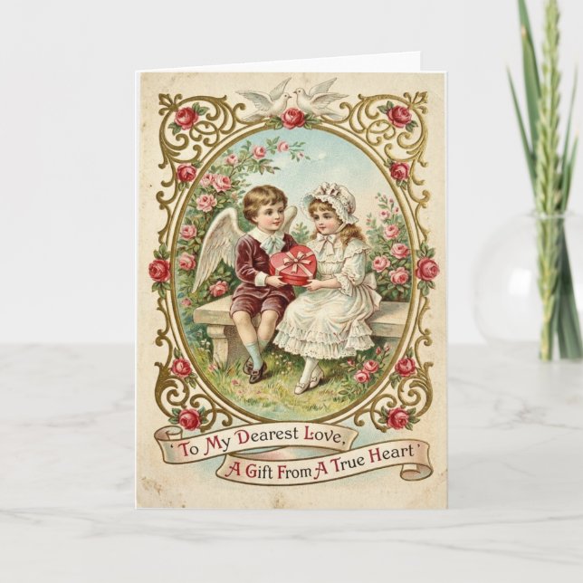 Tarjeta Vintage Love Gift For You Card (Anverso)