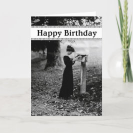 Tarjeta Vintage Mailbox Happy Birthday