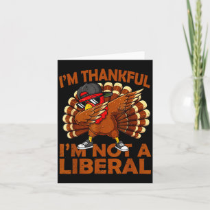 Tarjeta Vintage Me Agrade No Ser Un Liberal Divertido Grac