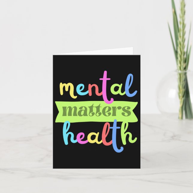 Tarjeta Vintage Mental Health Problema Cita Para Apoyo (Anverso)