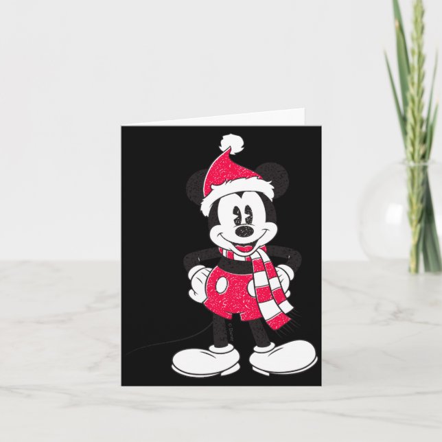 Tarjeta Vintage Mickey Festive Fun  (Anverso)
