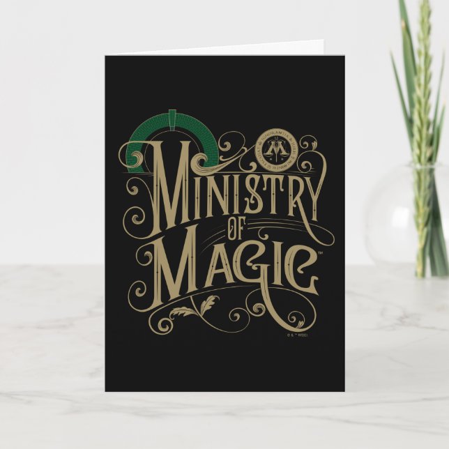 Tarjeta Vintage MINISTRY OF MAGIC™ Graphic (Anverso)