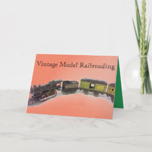 Tarjeta Vintage Model Railroing