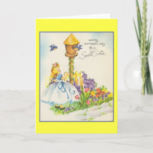Tarjeta Vintage Mother's Day Card for Sister