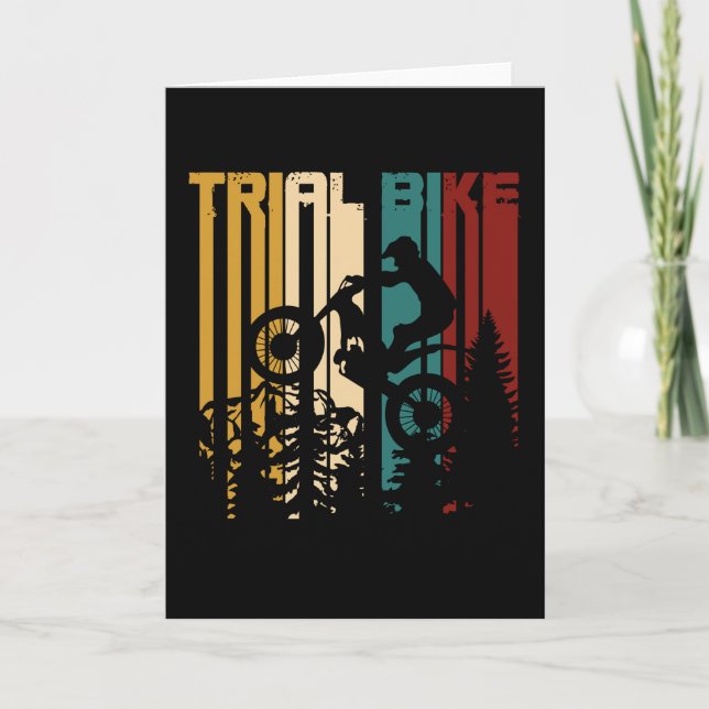 Tarjeta Vintage Moto Trial (Anverso)