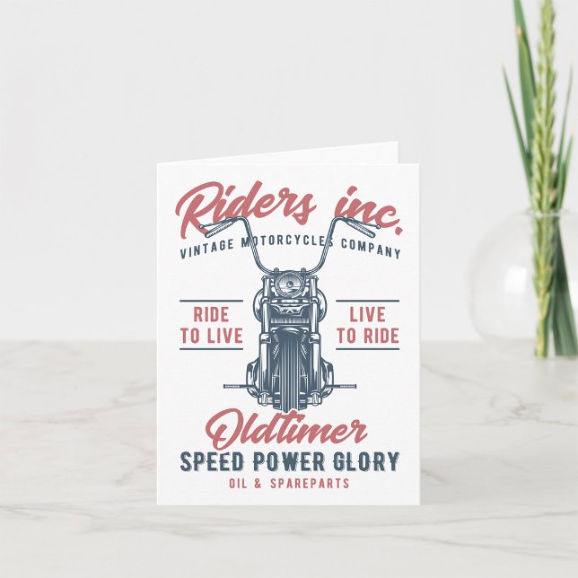Tarjeta Vintage Motorcycle Riders Inc (Subido por el creador)