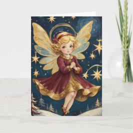 Tarjeta Vintage Navidades victorianos y el texto personali