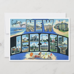 Tarjeta Vintage New Jersey