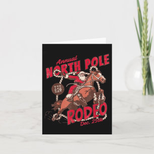 Tarjeta Vintage Norte Le Rodeo Vaquero Santa País Cristo