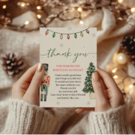 Tarjeta Vintage Nutcracker Gracias