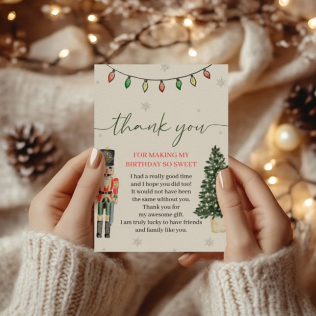 Tarjeta Vintage Nutcracker Gracias (Subido por el creador)