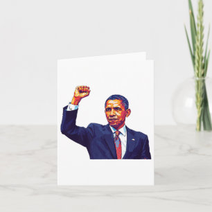 Tarjeta Vintage Obama 2028: Patriota de la manifestación d
