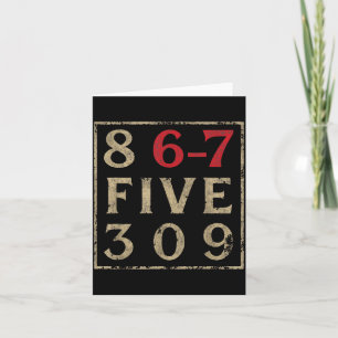 Tarjeta Vintage Ochenta 867 Cinco 309 Nostálgico Y Diverti