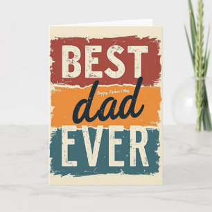 Tarjeta Vintage para el Mejor Papá de Todos los Ti