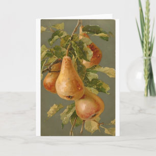 Tarjeta Vintage - Pears on the Tree,