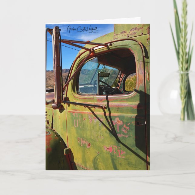 Tarjeta Vintage Pick Up Truck (Anverso)