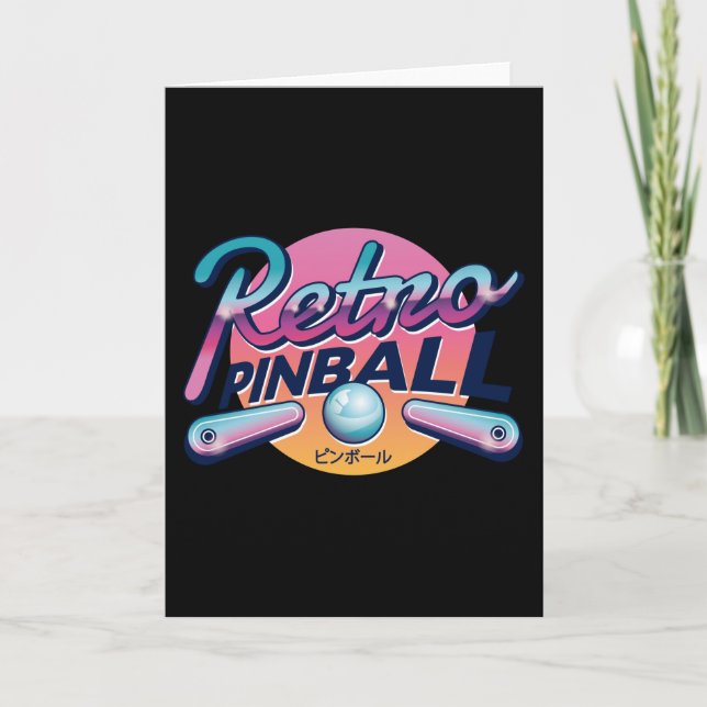 Tarjeta Vintage PINBALL (Anverso)