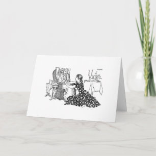 Tarjeta Vintage - Ponte bien con el chocolate