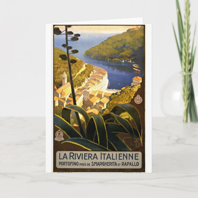 Tarjeta Vintage Portofino (Anverso)