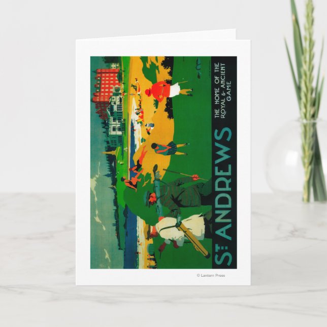 Tarjeta Vintage PosterEurope de Saint Andrews (Anverso)