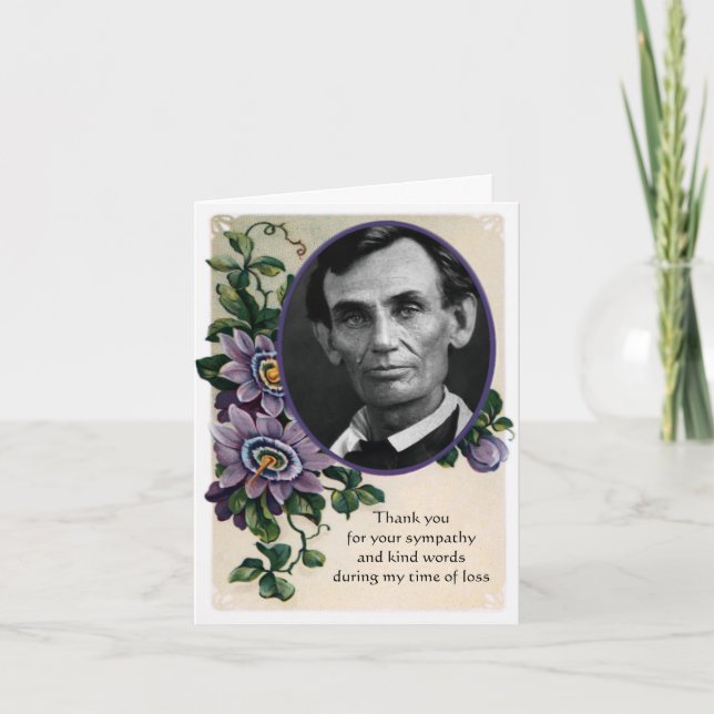 Tarjeta Vintage Purple Flower (Anverso)