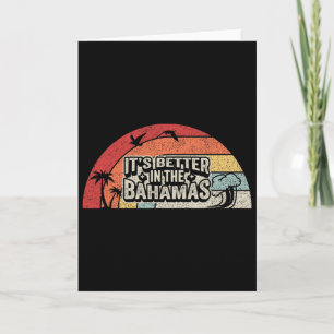Tarjeta Vintage Retro Es Mejor En El Hamas Tropical Va