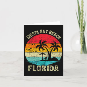 Tarjeta Vintage Retro Florida Siesta Key B