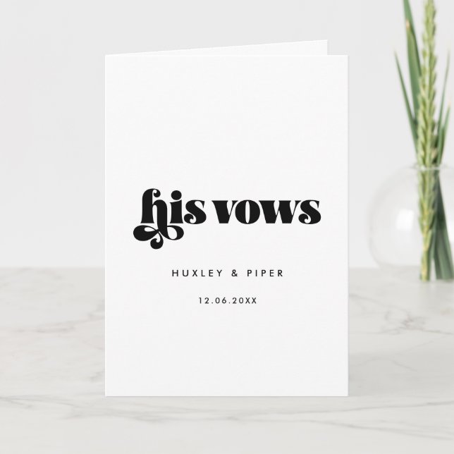 Tarjeta Vintage Retro Script Su boda (Anverso)