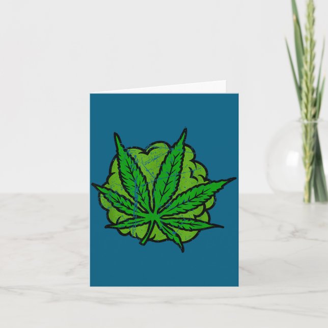Tarjeta Vintage Retro Weed 2026  (Anverso)
