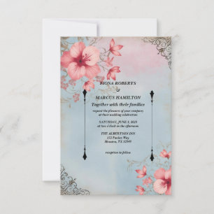 Tarjeta Vintage Rústica Floral y Elegante para Anu